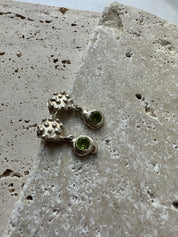 Speckle Peridot Earring Set