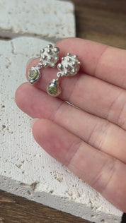 Speckle Peridot Earring Set