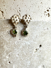 Speckle Peridot Earring Set