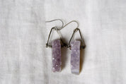 Amethyst Crystal Earrings