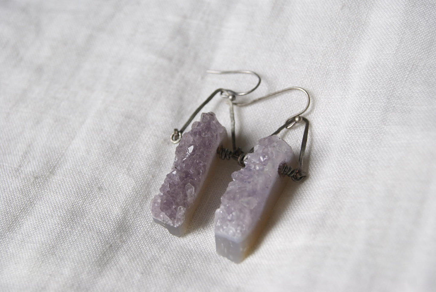 Amethyst Crystal Earrings